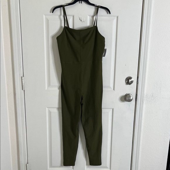 Old Navy PowerSoft Cami Bodysuit Women's Large NWT Olive - Picture 2 of 15